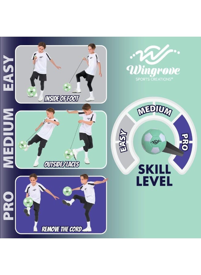 Wingrove Sports Creations Size 3 Training Ball Football – Interactive Voice Command Trainer with Adjustable Cord, Wireless Charging, and USB Cable – Designed with Billy Wingrove - Image 5